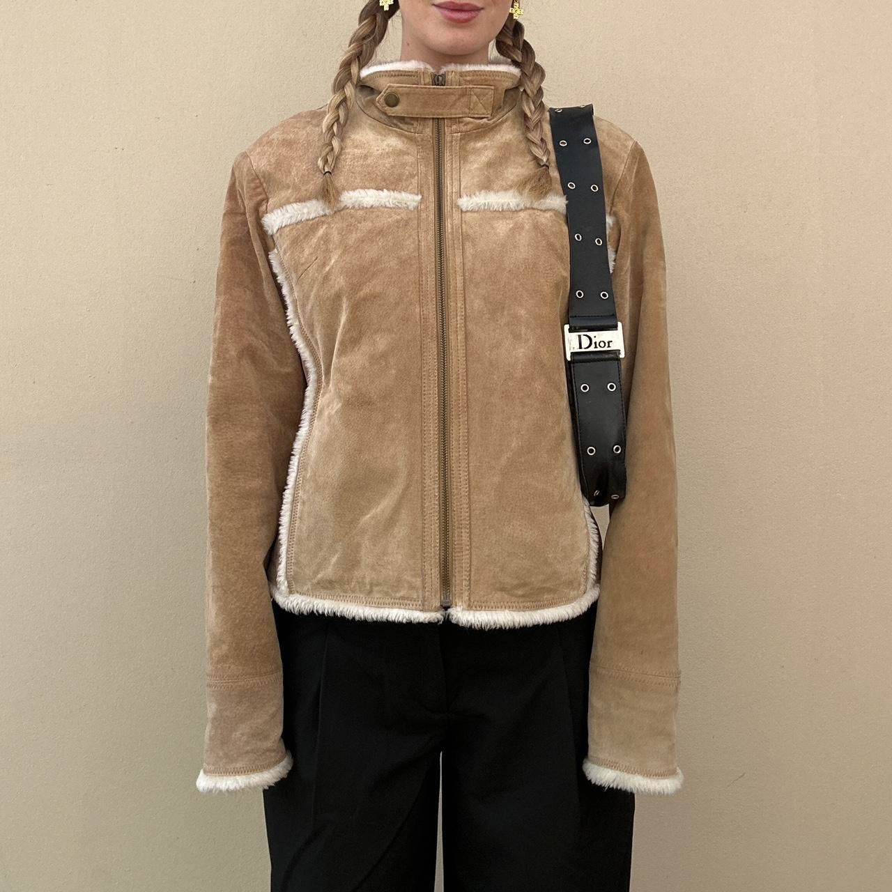 Vintage 00s suede & Sherpa jacket