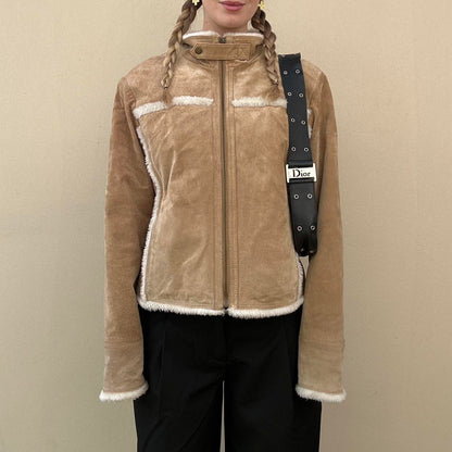 Vintage 00s suede & Sherpa jacket