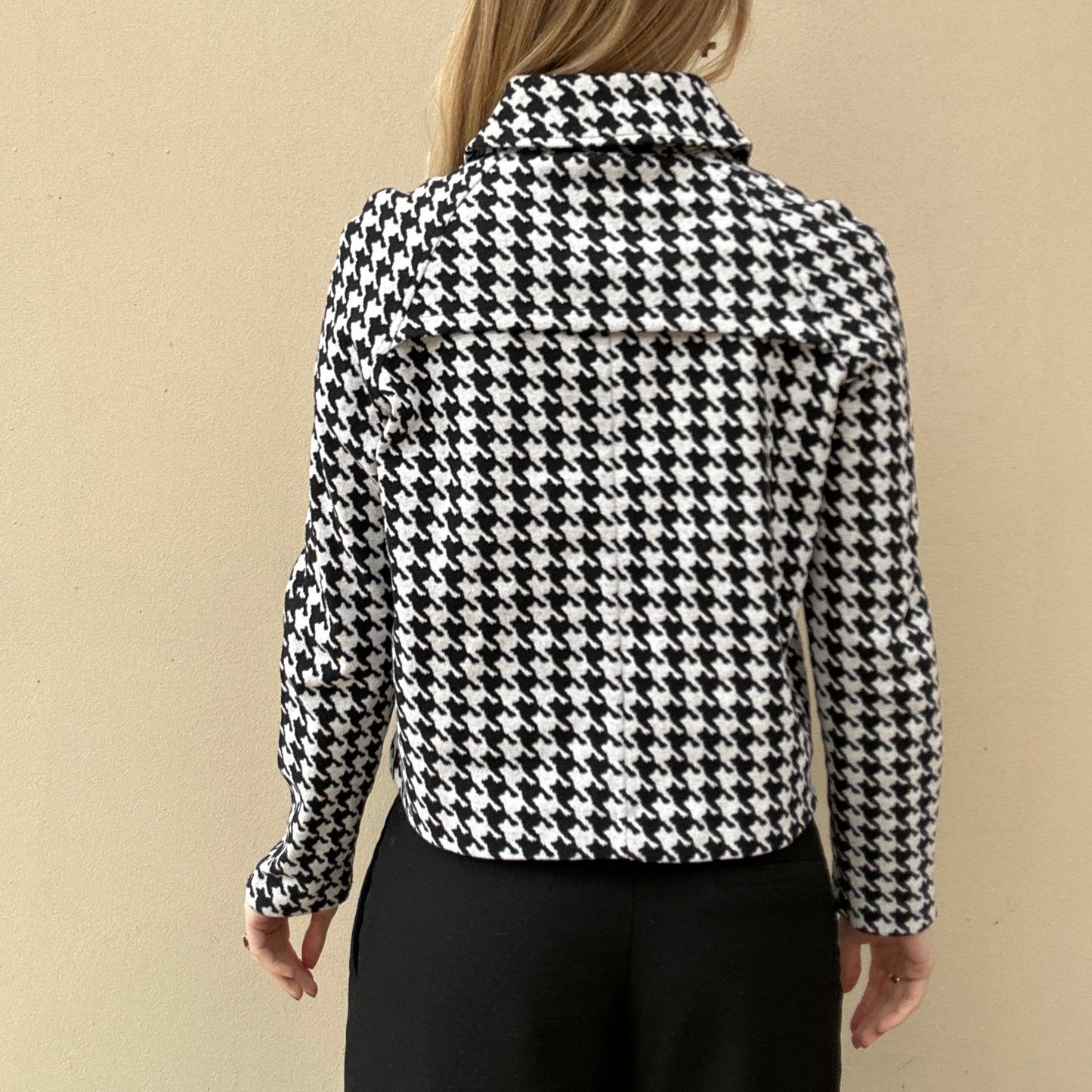 Vintage houndstooth double breasted jacket