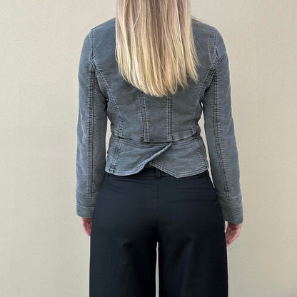 Vintage 00s asymmetric denim jacket