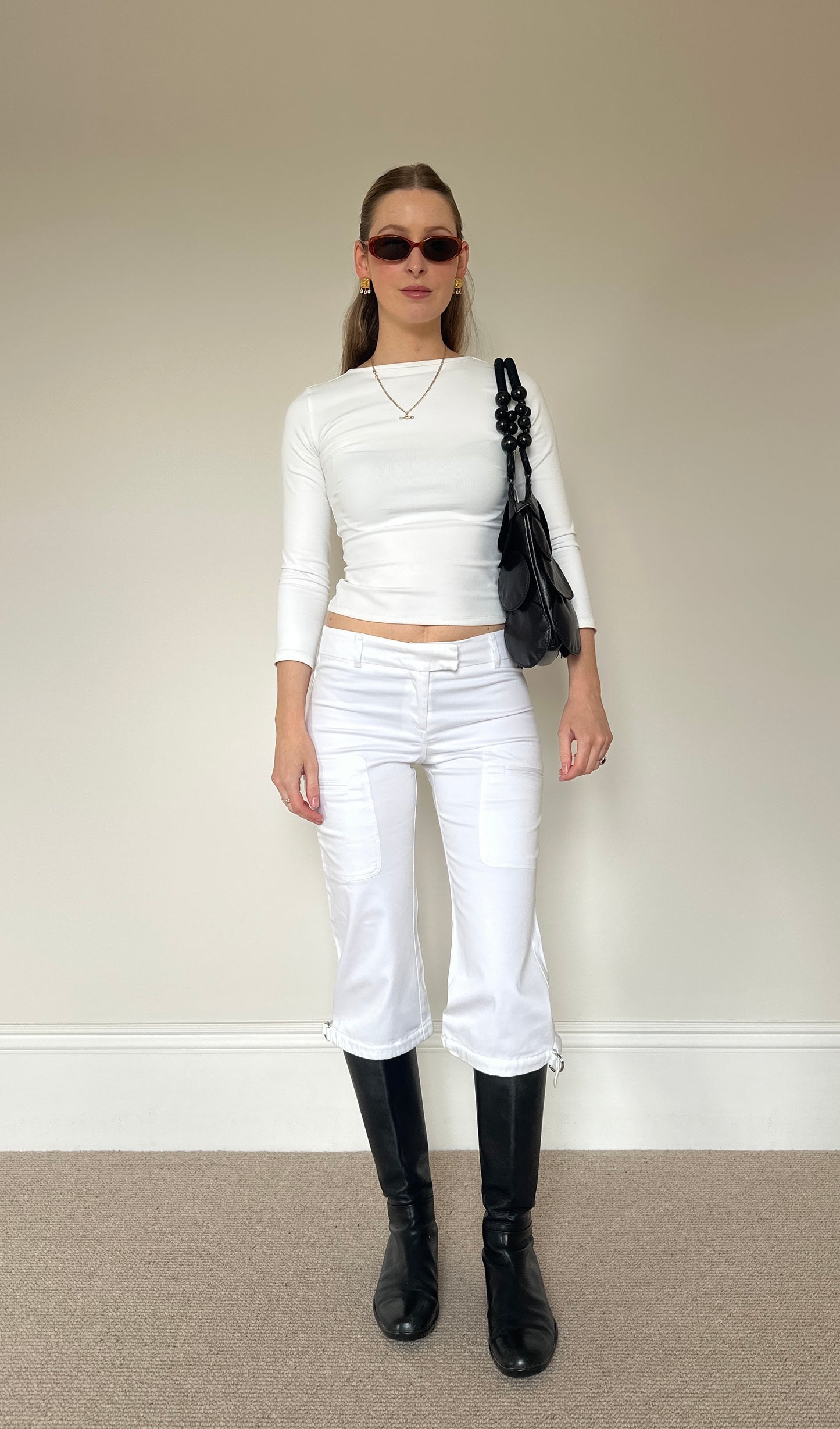 Vintage white capris