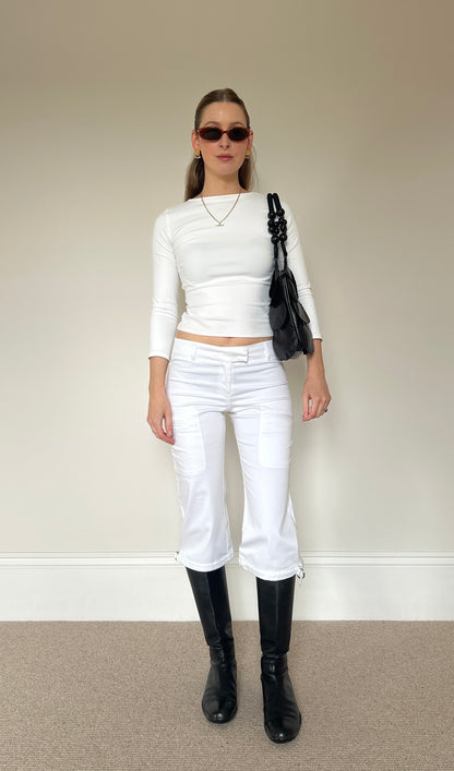 Vintage white capris