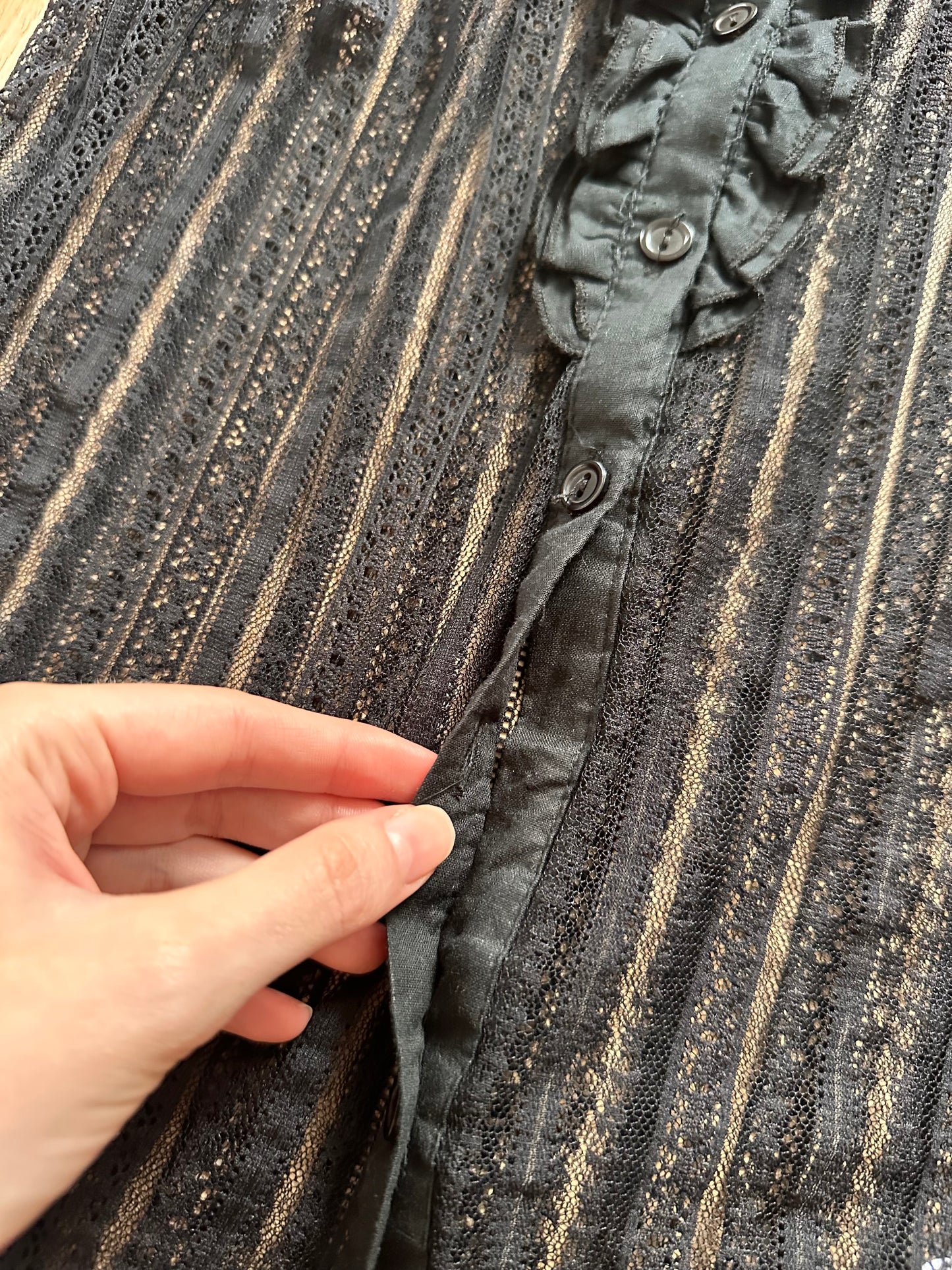 SALE vintage black lace top