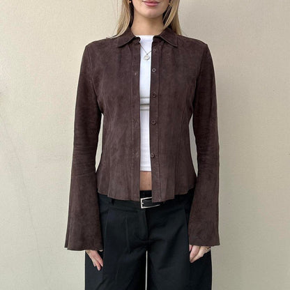 Vintage 00s suede shirt