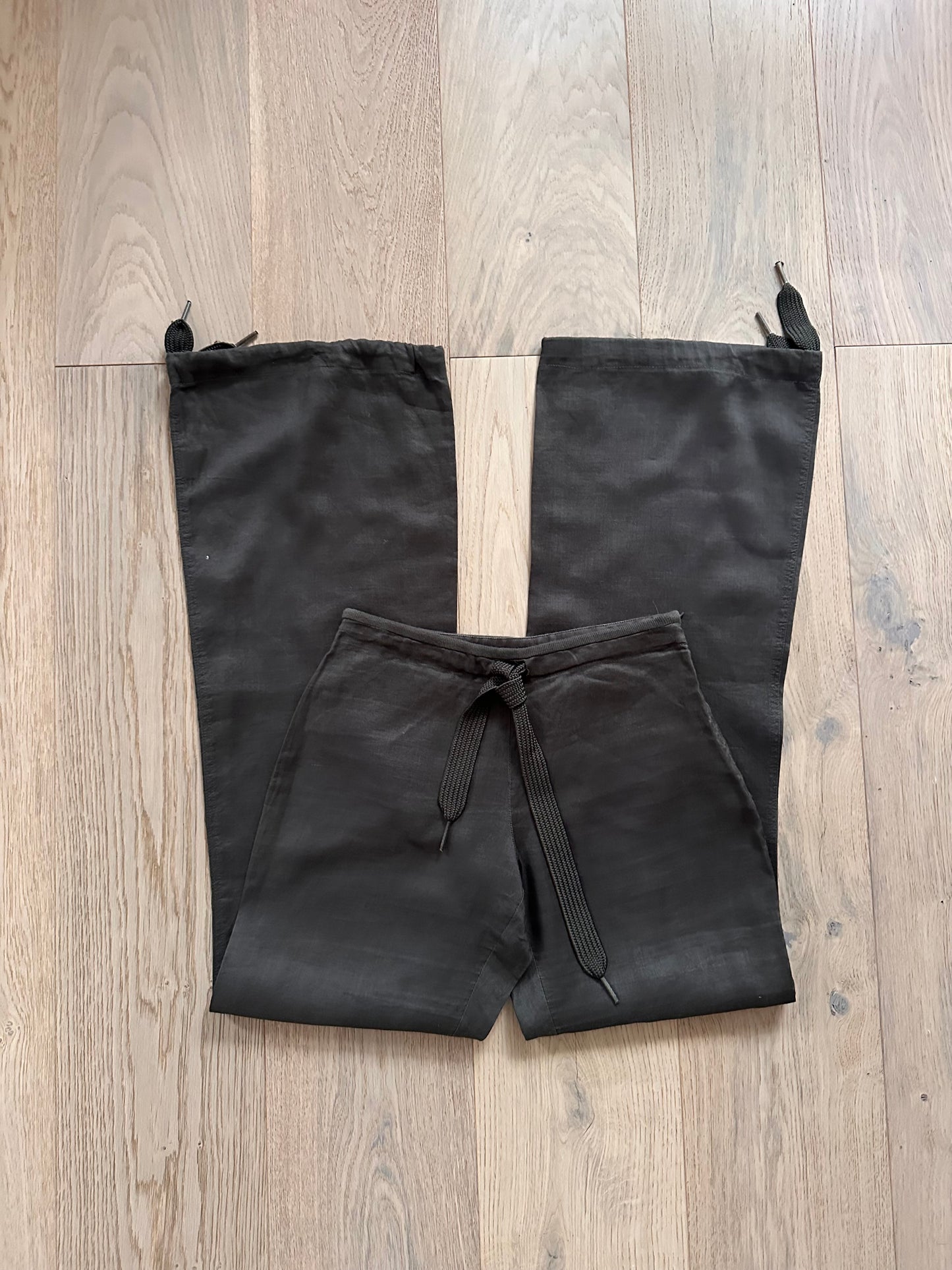 SALE vintage khaki linen trousers