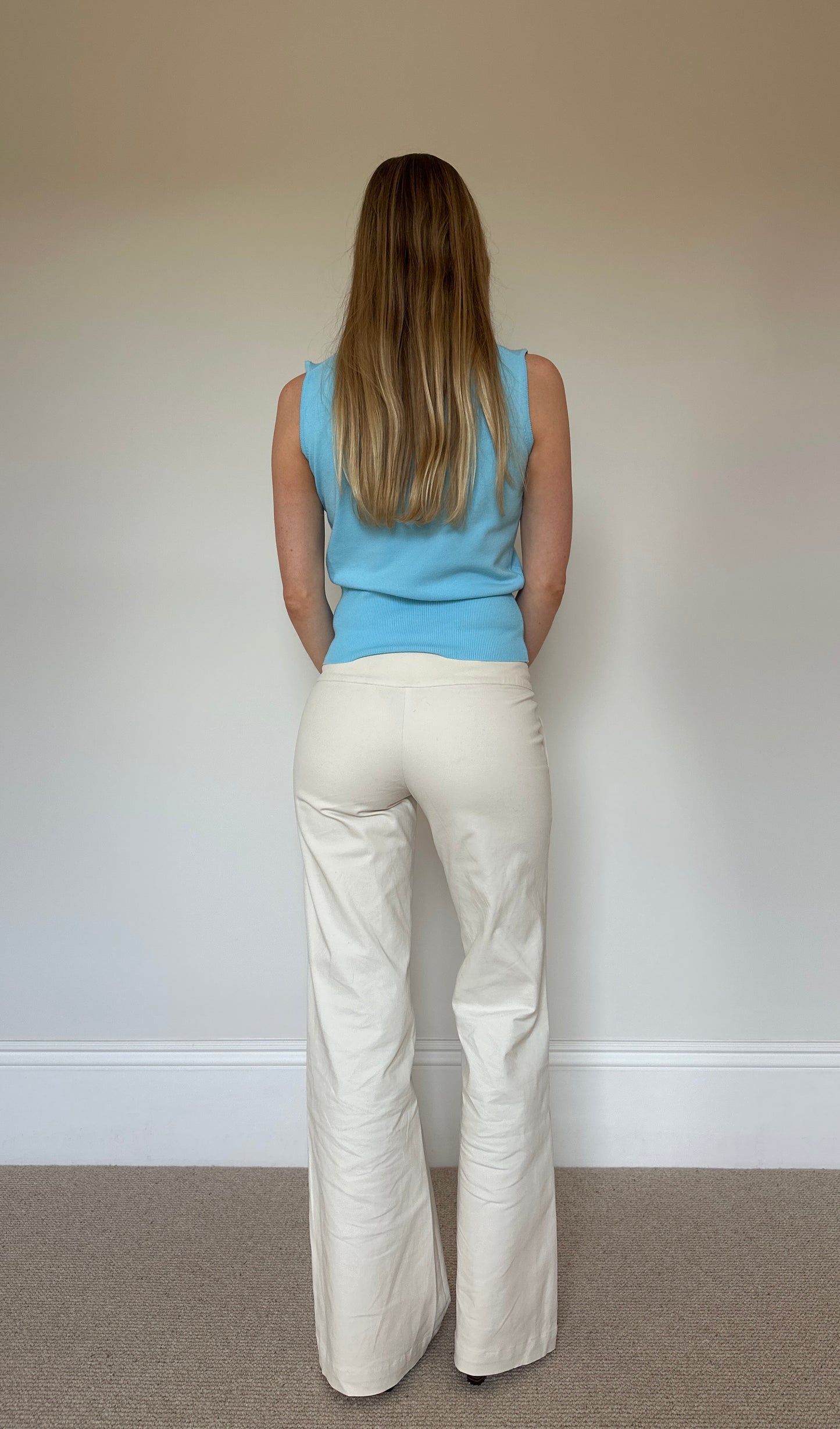 Vintage turquoise knit top