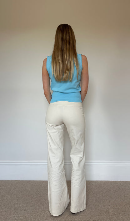 Vintage turquoise knit top