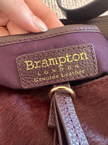 Burgundy Pony Skin Bag
