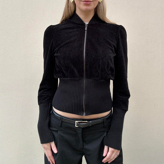 Vintage corduroy zip jumper