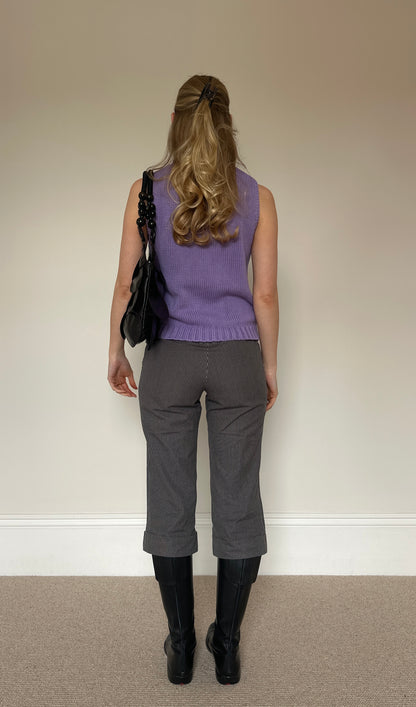 Vintage purple roll neck jumper