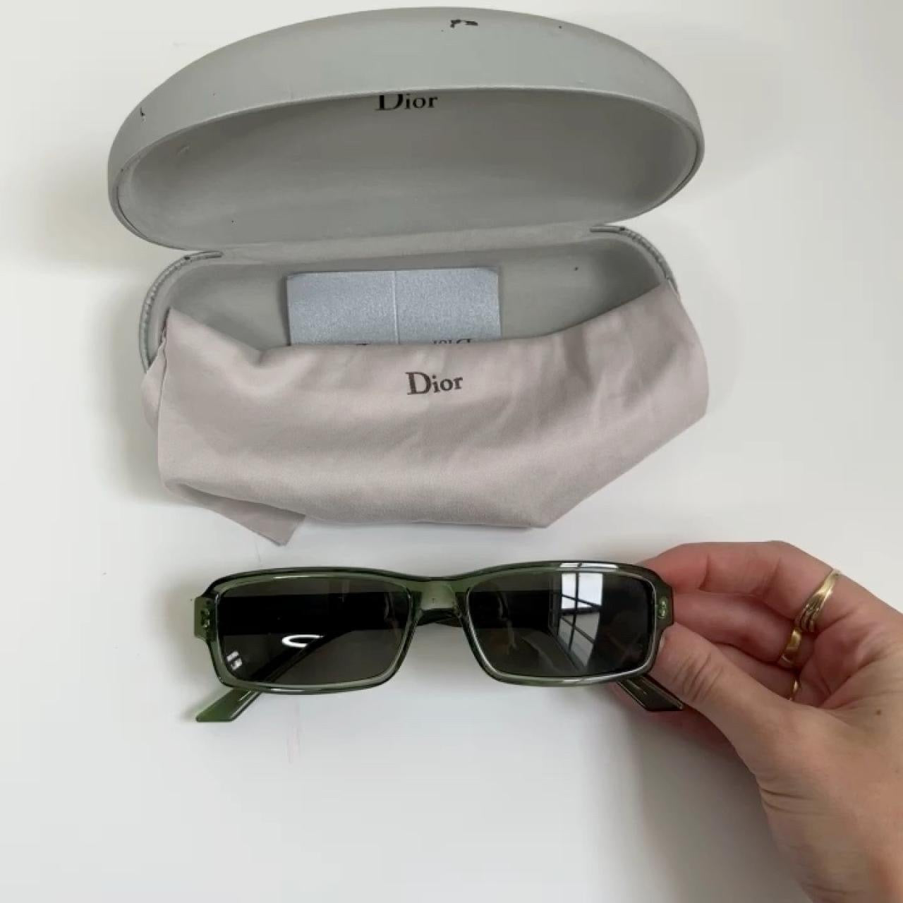 Vintage Dior green sunglasses