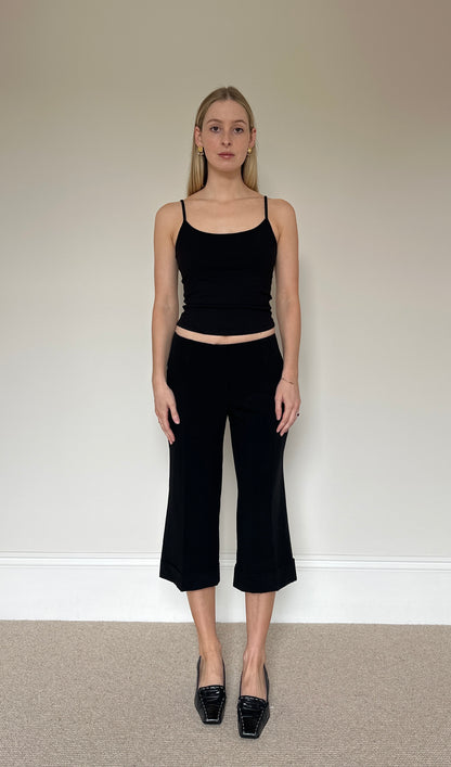 Vintage Black Suit Capris