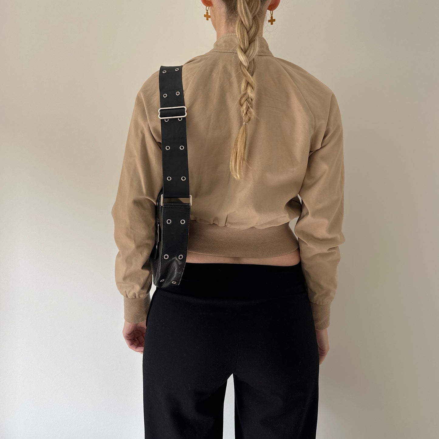 Vintage cropped bomber jacket