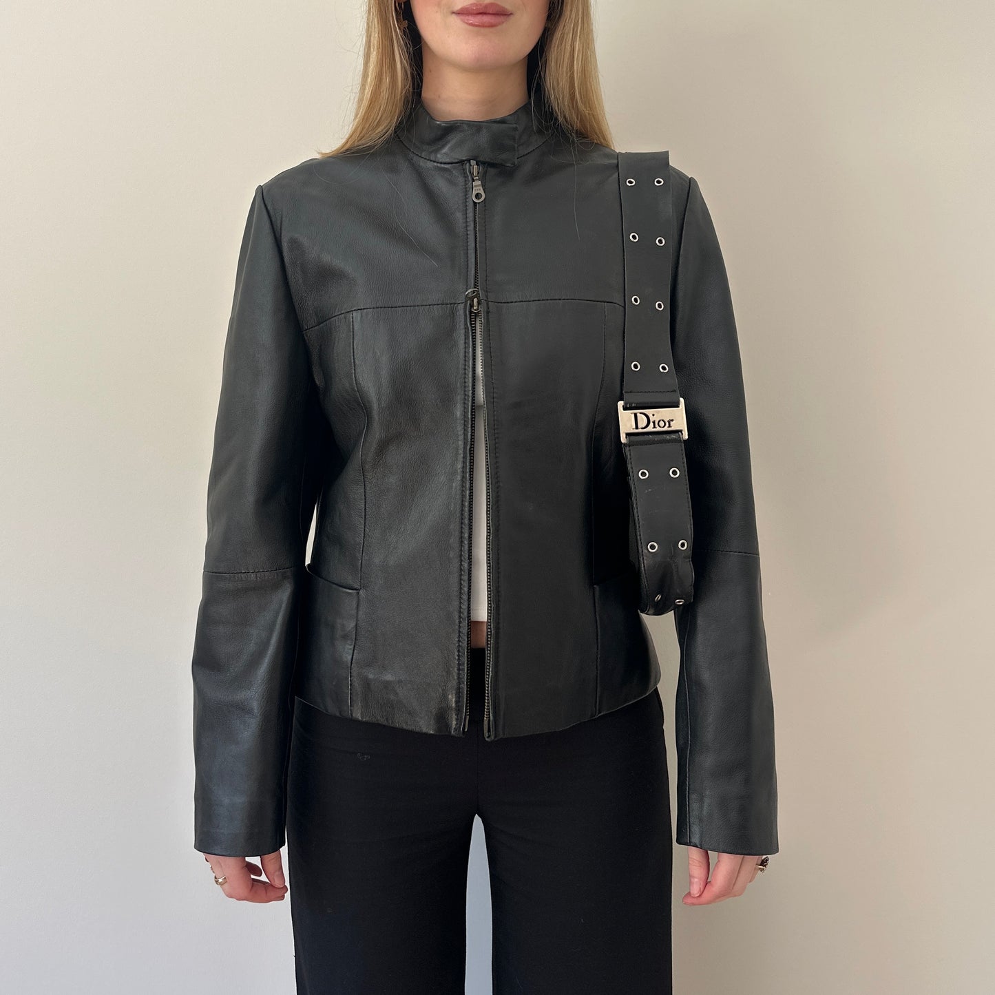 Vintage Black leather jacket