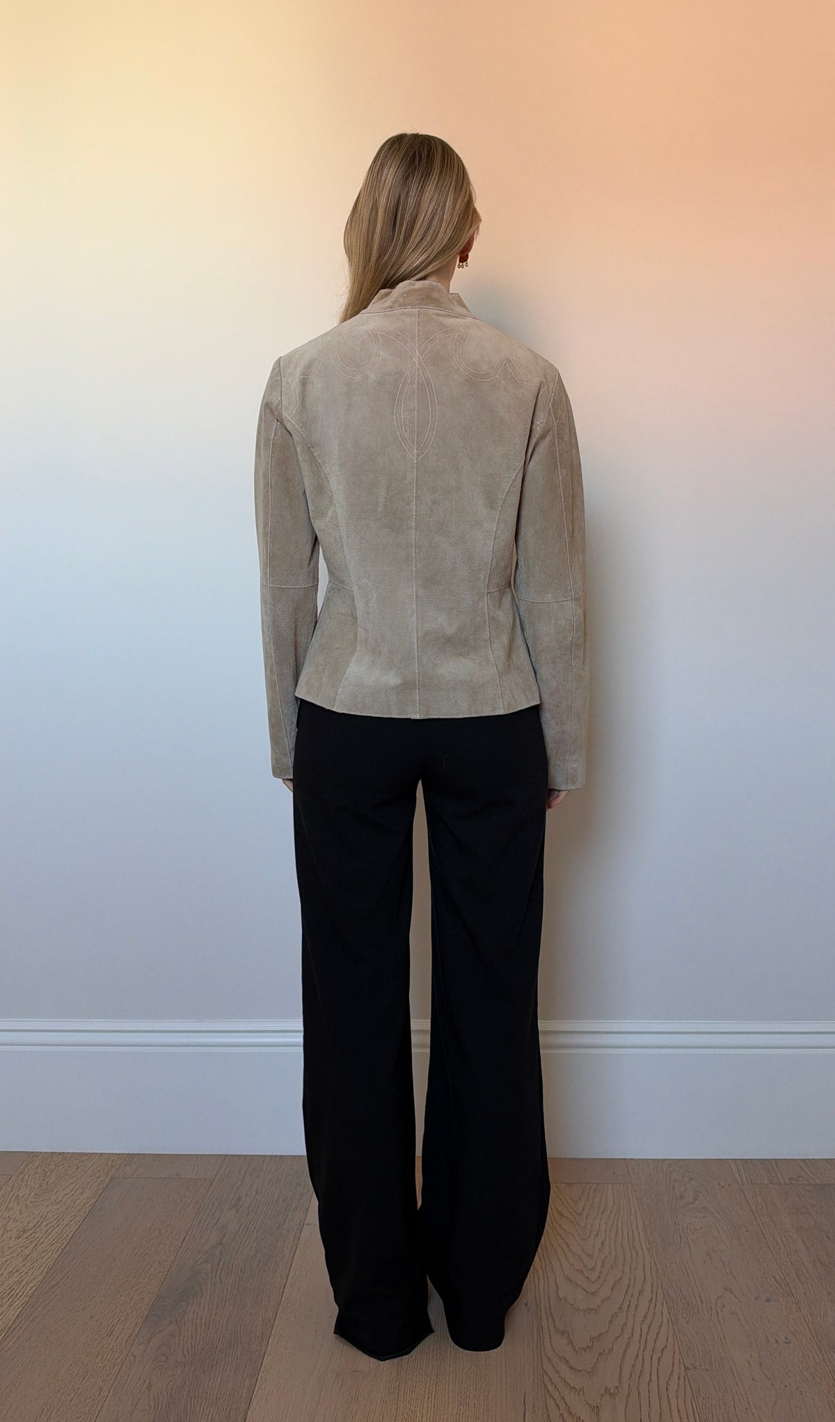 Vintage camel suede jacket
