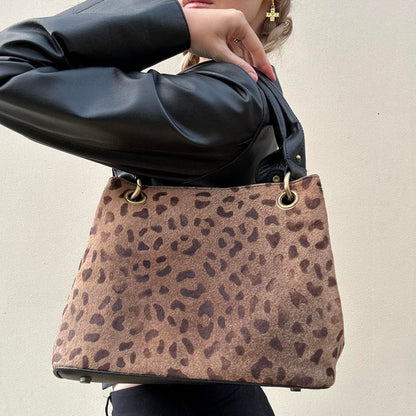 Vintage 00s leopard bag