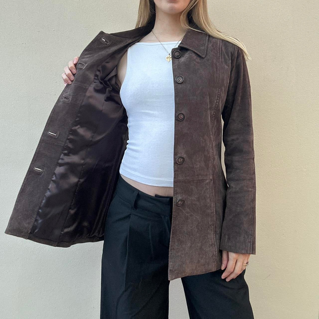 Vintage brown suede jacket