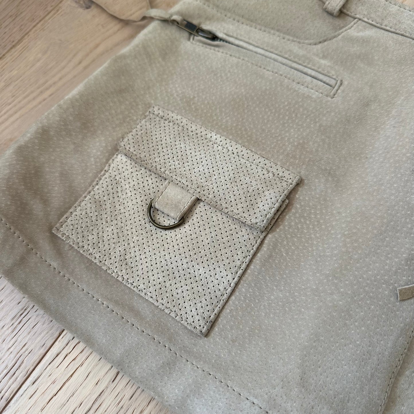 Vintage suede mini skirt