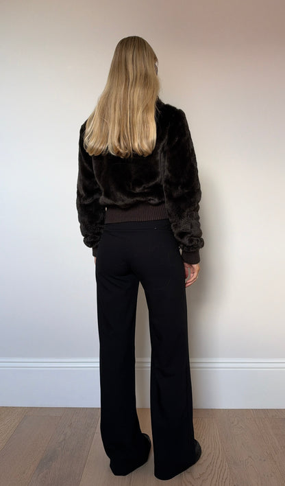 Vintage brown bomber jacket