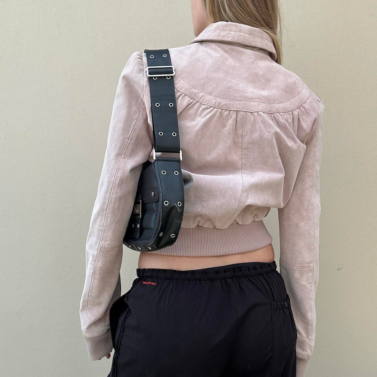 Vintage dusty pink suede jacket