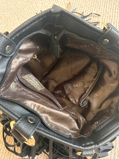 Vintage leather Tassle bag