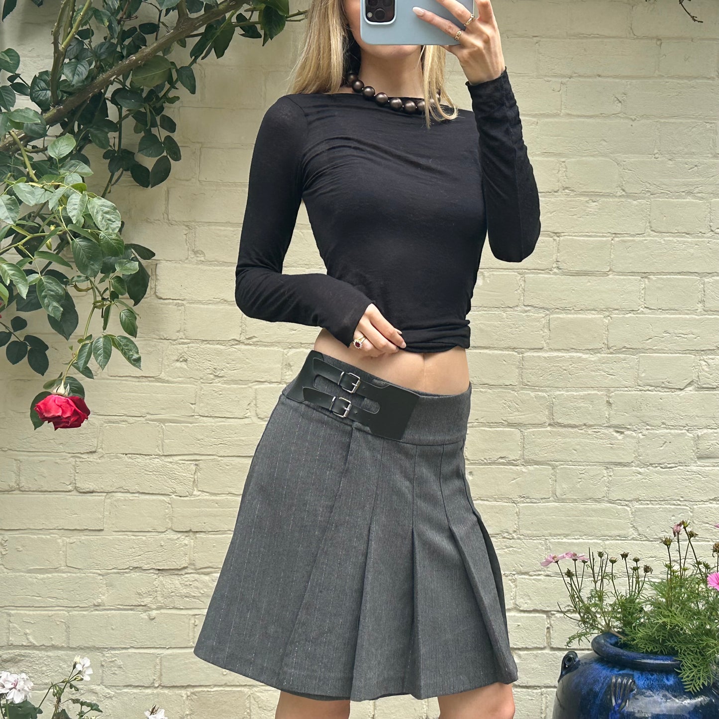 00s Morgan de toi grey skirt