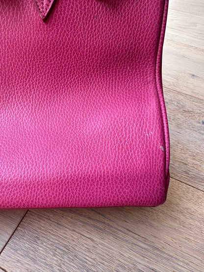 Vintage pink firkin bag