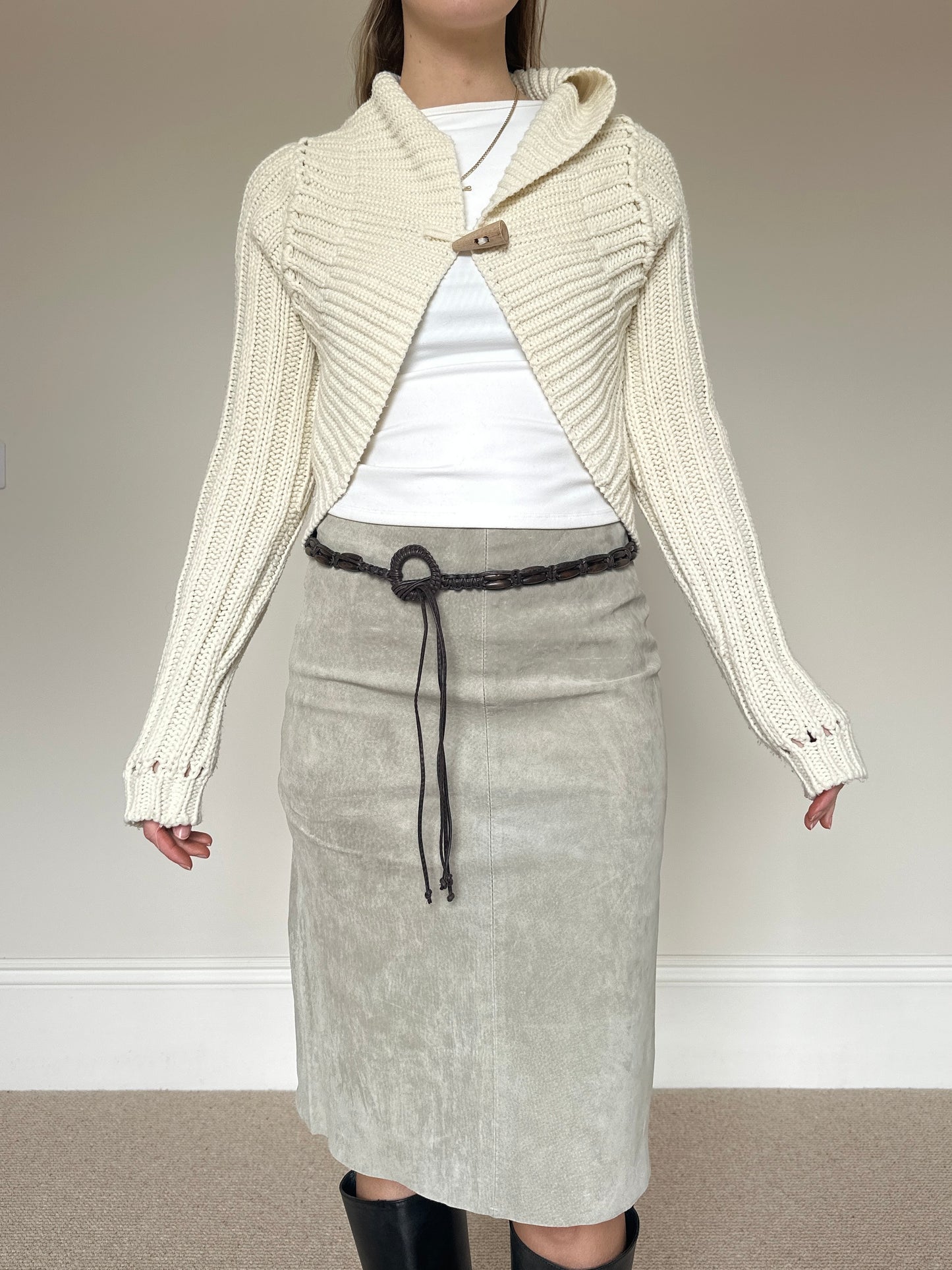 Vintage cream bolero jumper