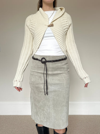 Vintage cream bolero jumper