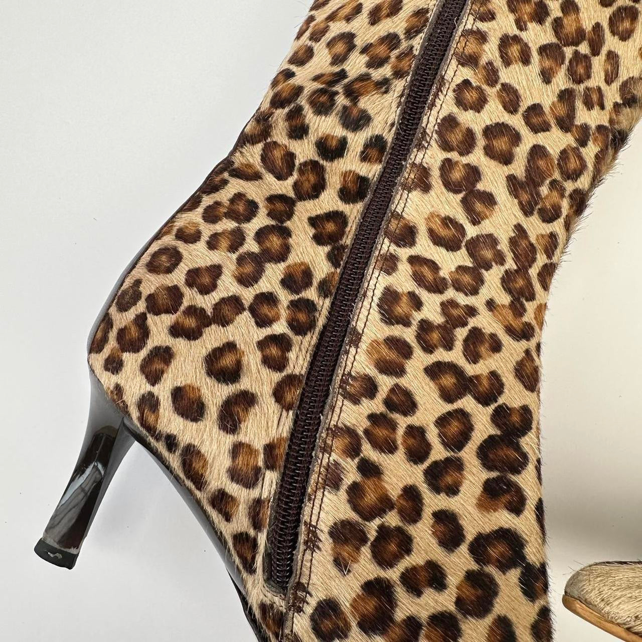 Vintage Karen Millen leopard boots