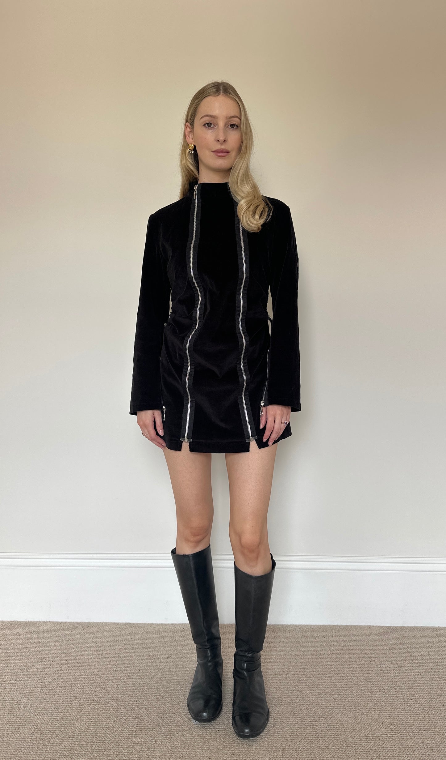 Vintage 00s Zip Rave Dress