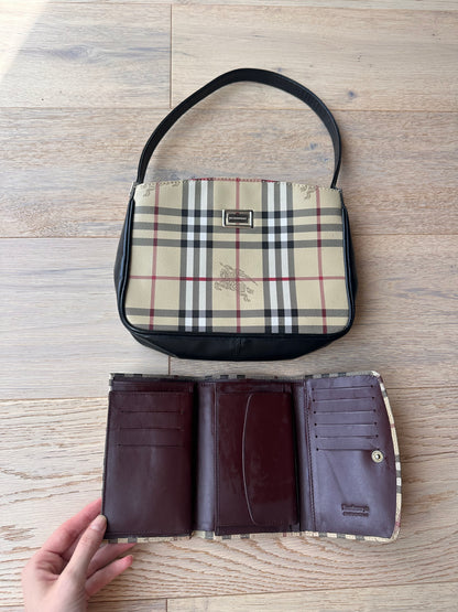 Vintage nova check bag and purse