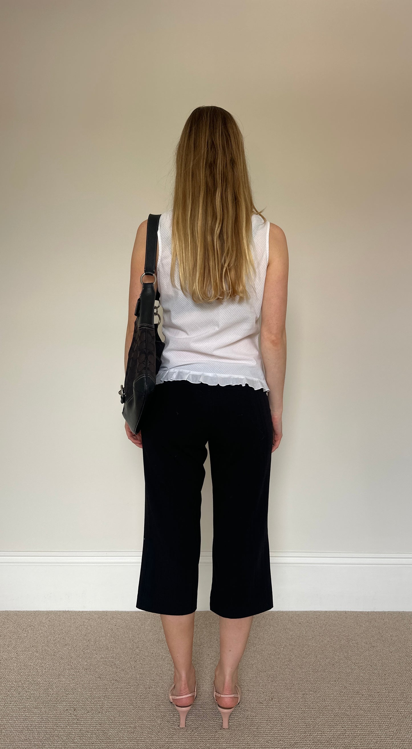 Vintage white Broderie Anglaise top