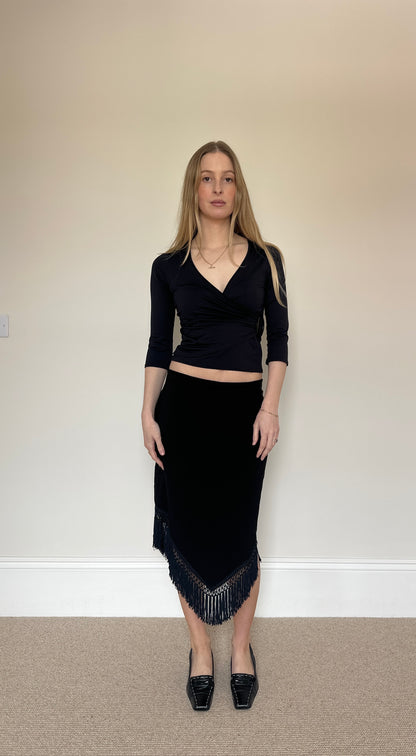 Vintage Tassle midi skirt