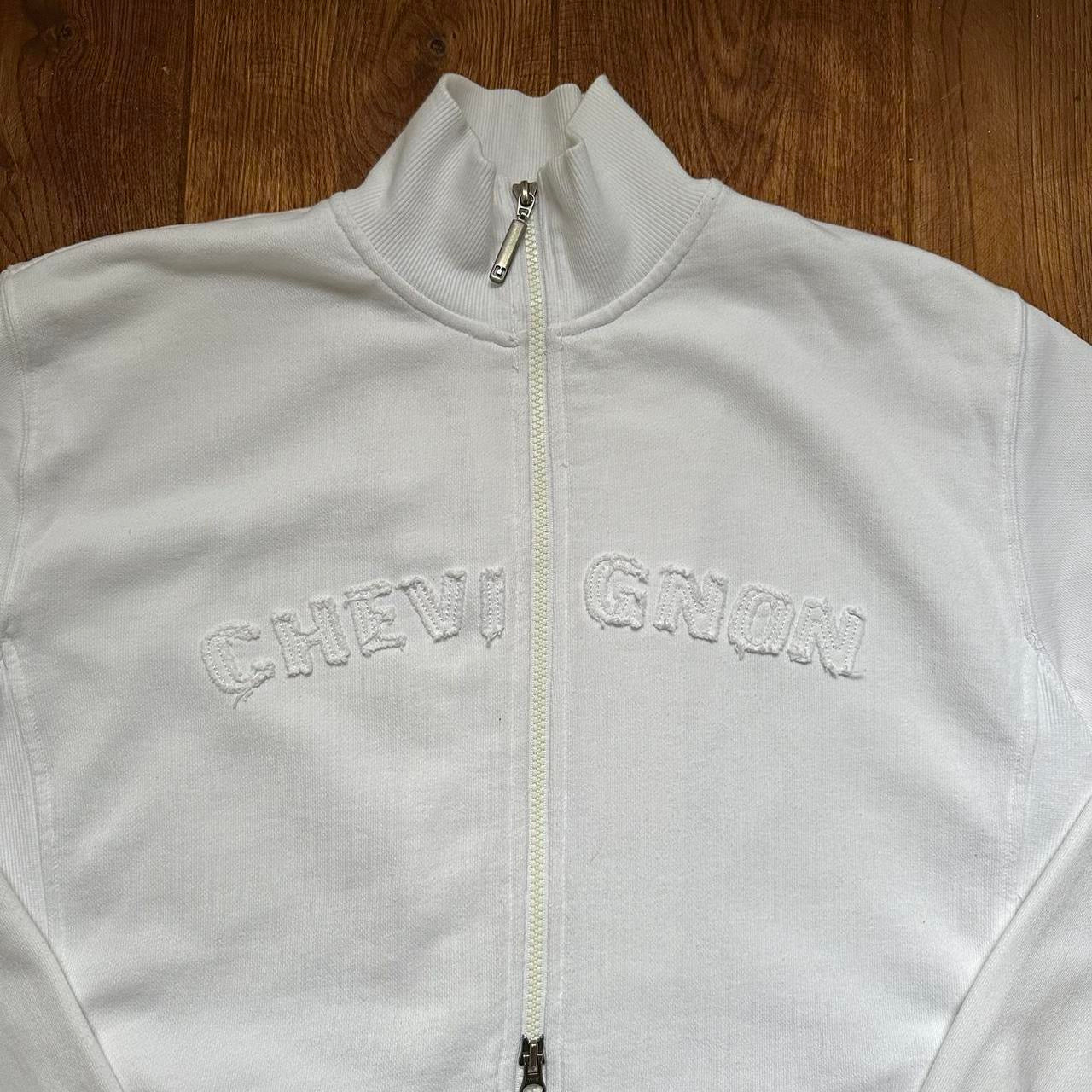 White zip jumper L