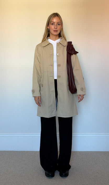 Vintage beige trench coat