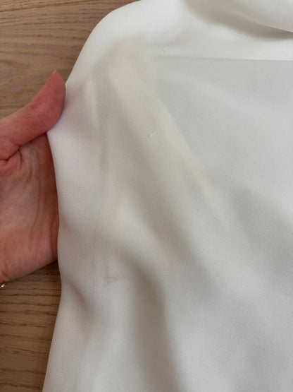 Vintage white chiffon top