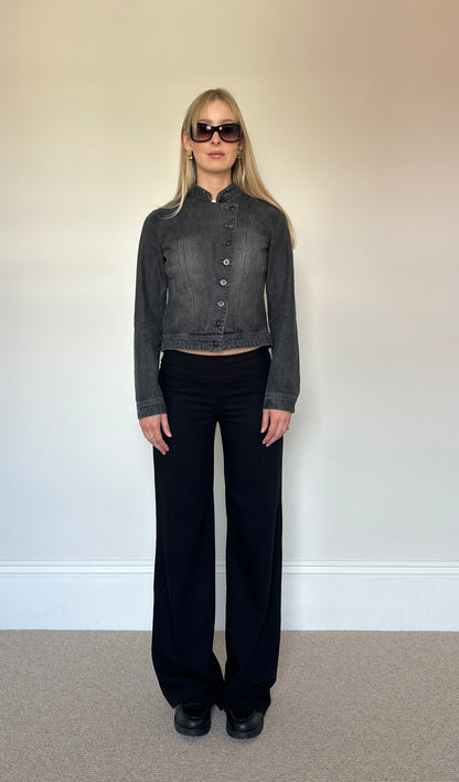 Vintage Asymmetrical Denim Jacket