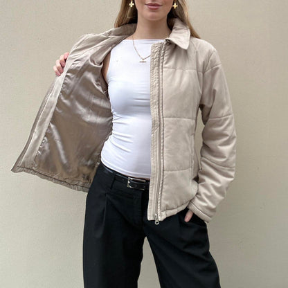 Vintage Cream puffer jacket