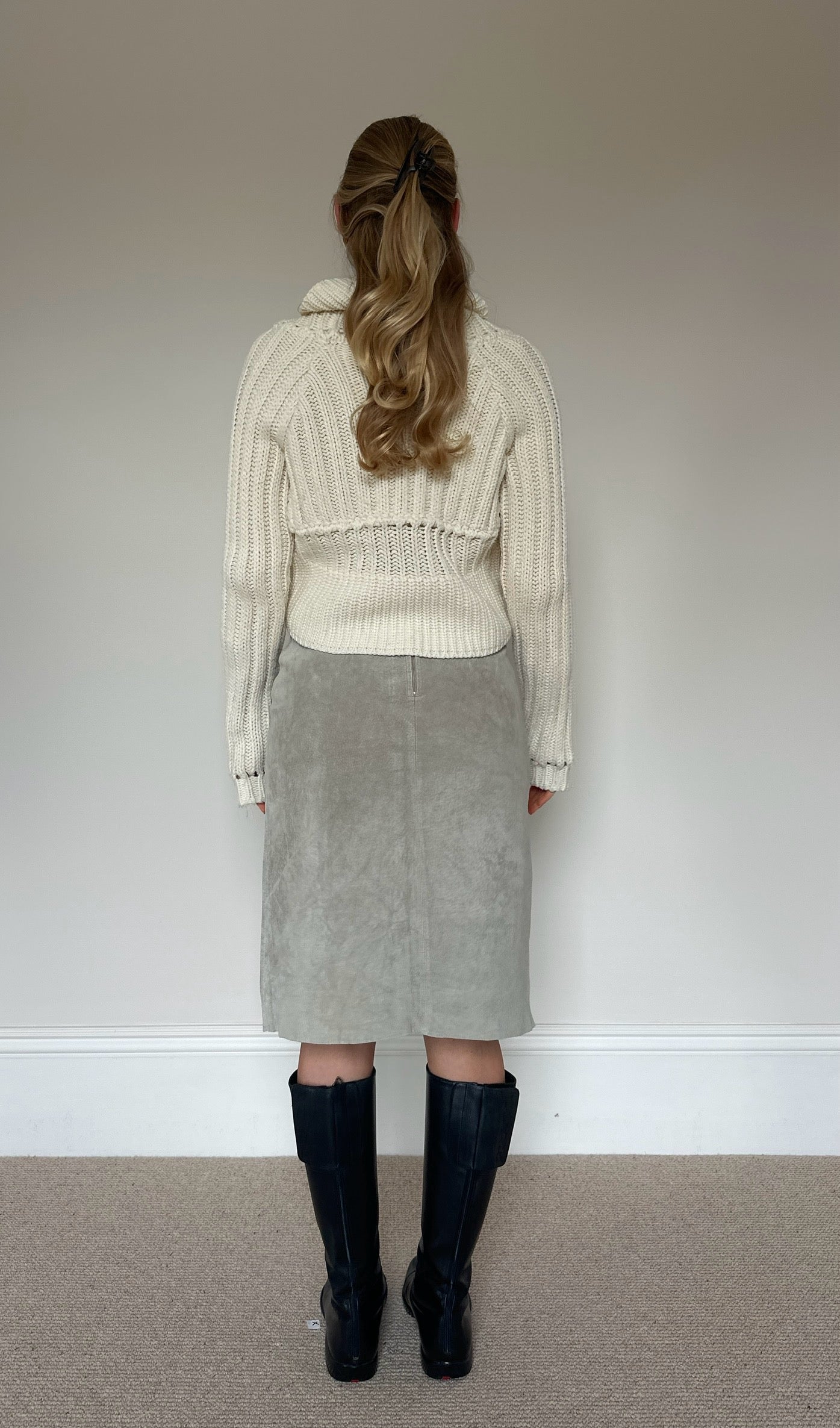 Vintage cream bolero jumper