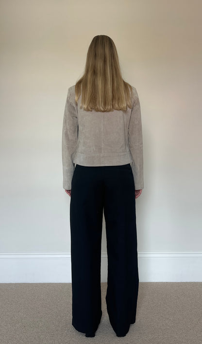 Vintage beige suede jacket