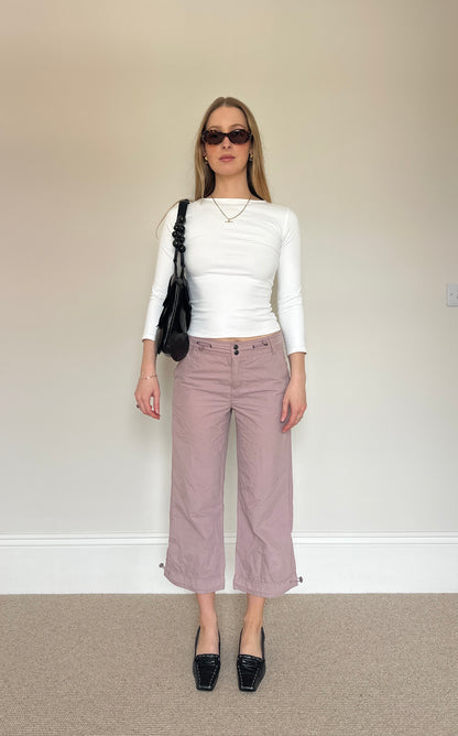 Vintage toggle capri trousers