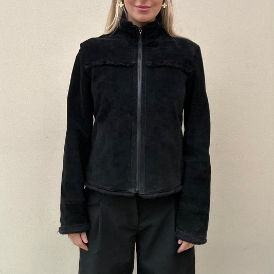 Vintage suede & sheepskin jacket