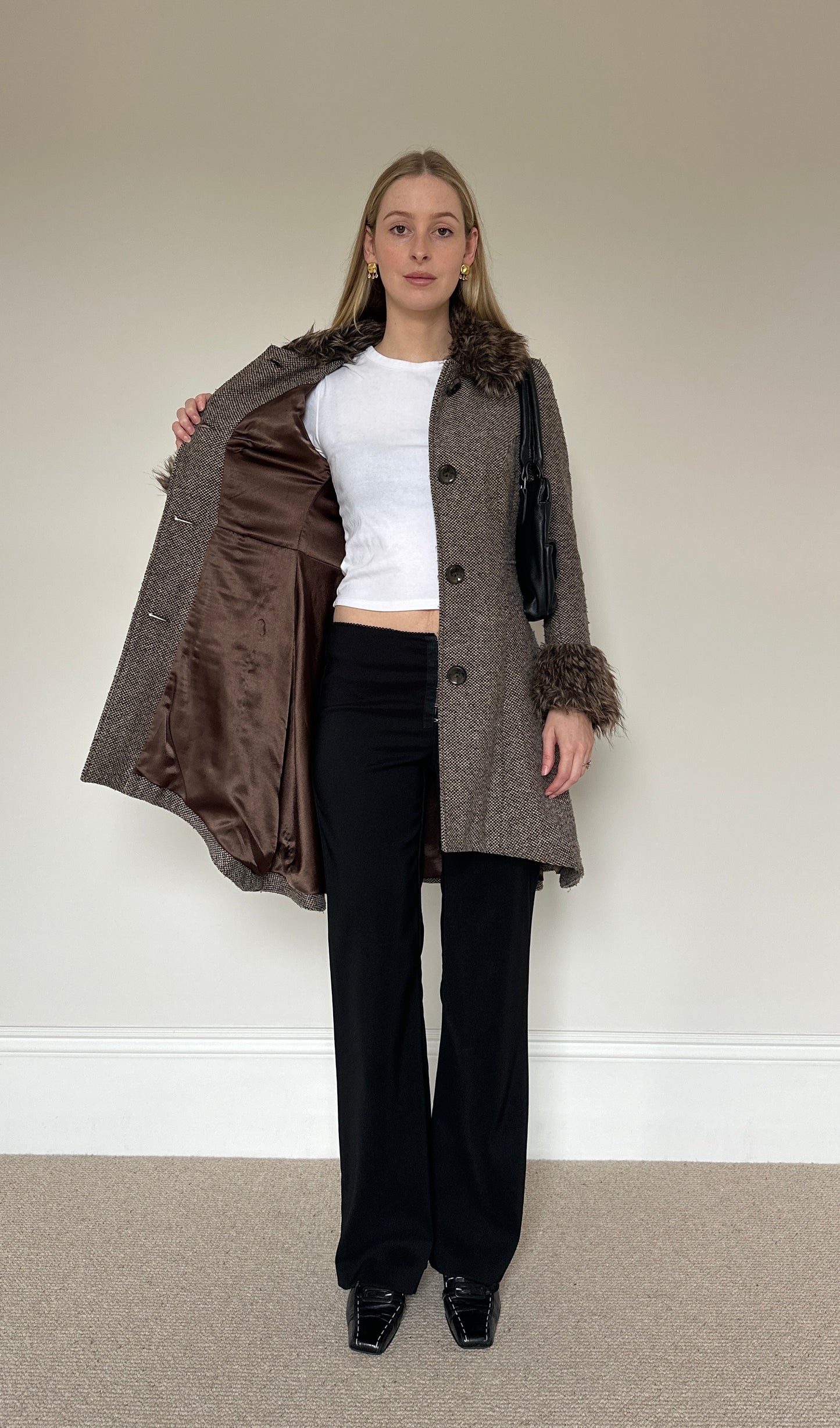 Vintage Tweed Afghan Jacket