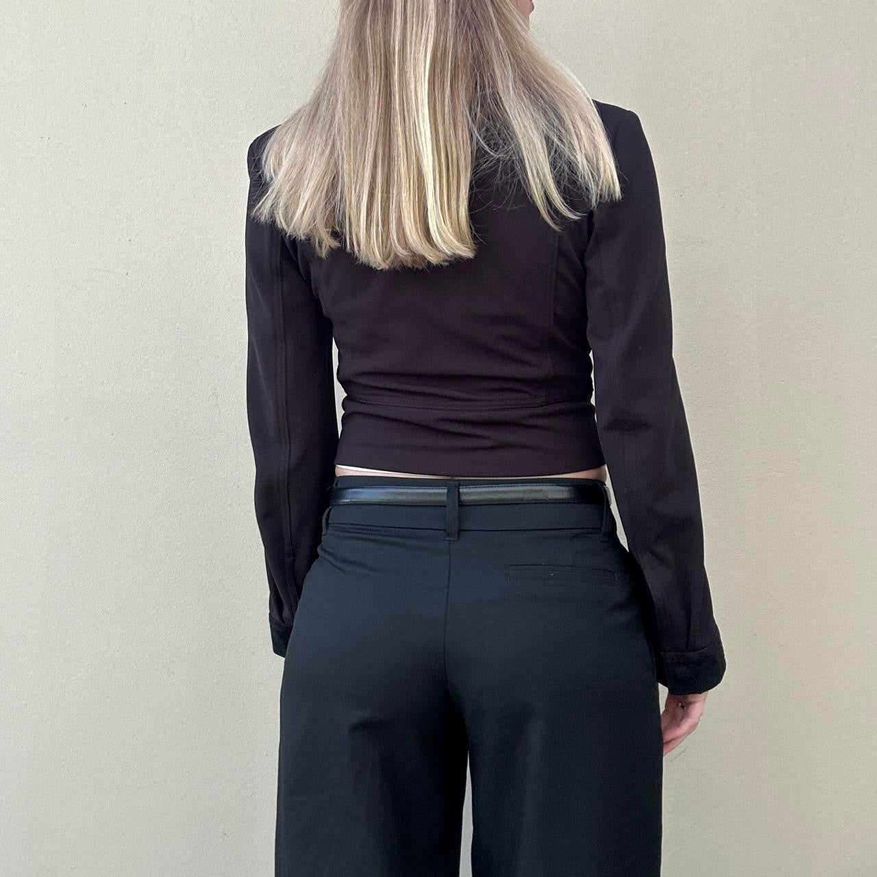 Vintage 00s suede zip jacket