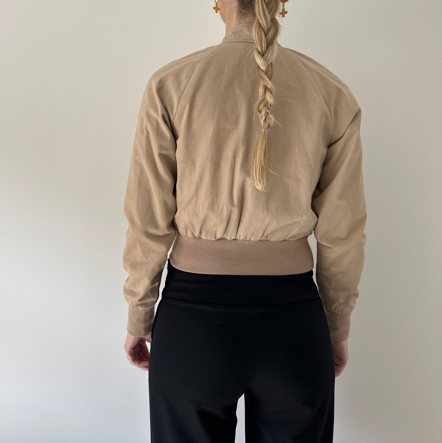Vintage cropped bomber jacket