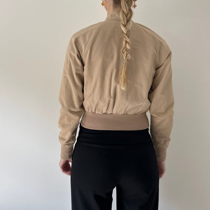 Vintage cropped bomber jacket