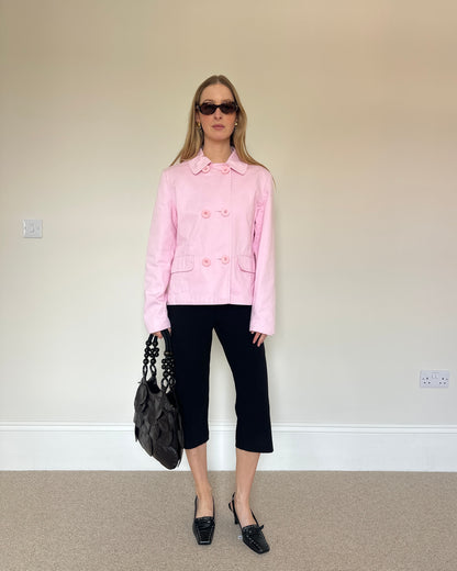 Vintage pink double breasted jacket