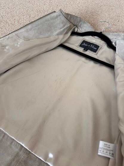 Vintage beige suede jacket