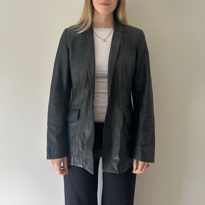 Vintage 90s leather blazer